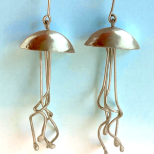Jellyfish Whispers – Handcrafted Sterling Silver 925 Jellyfish Earrings
