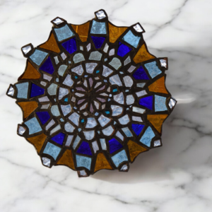 Pattern stained glass panel