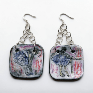 Galina Ballerina Ceramic Earrings