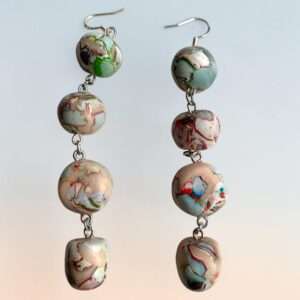 Handmade clay earrings